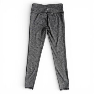 Prana 7/8 Mid-Rise Leggings Womens Small Black Gray Athleisure Outdoor Stretch